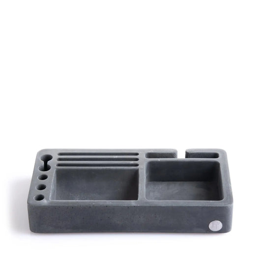 Homedock Organizador de Mesa de Concreto Reyk Cinza 23 cm Traço