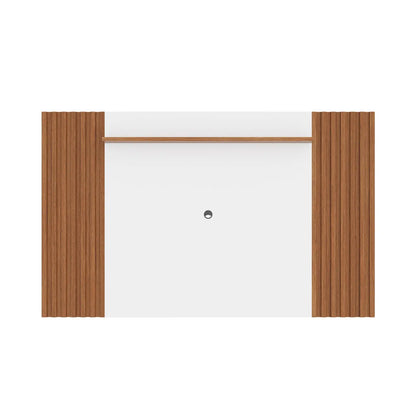 Homedock Painel para TV Allure 217 cm - Natural c/ Branco Gloss Móveis Provincia