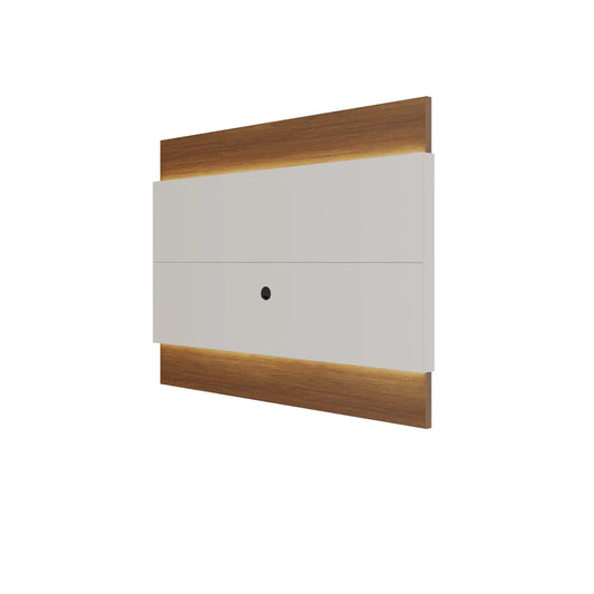 Homedock Painel para TV Lincoln 184 cm - Natural c/ Off White Fosco Móveis Provincia