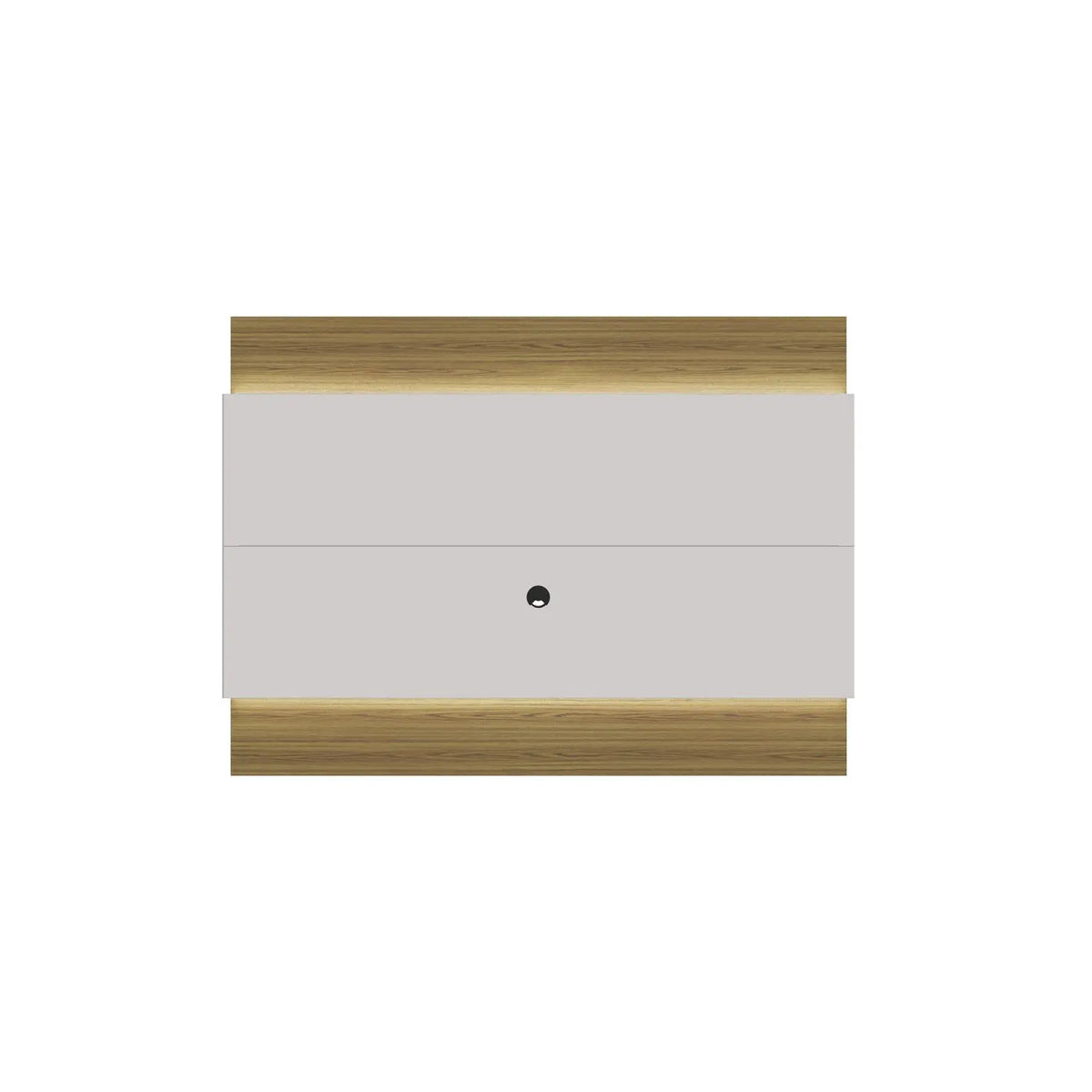 Homedock Painel para TV New Lincoln 184 cm - Freijó c/ Off White Gloss Móveis Provincia
