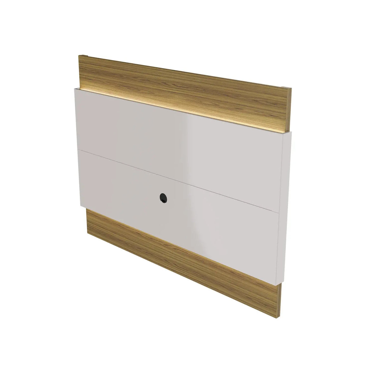 Homedock Painel para TV New Lincoln 184 cm - Freijó c/ Off White Gloss Móveis Provincia