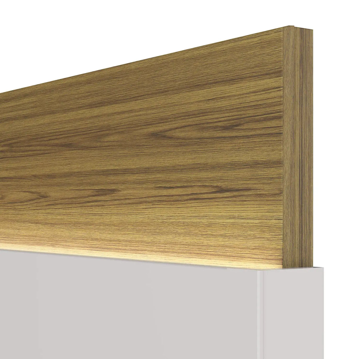 Homedock Painel para TV New Lincoln 184 cm - Freijó c/ Off White Gloss Móveis Provincia