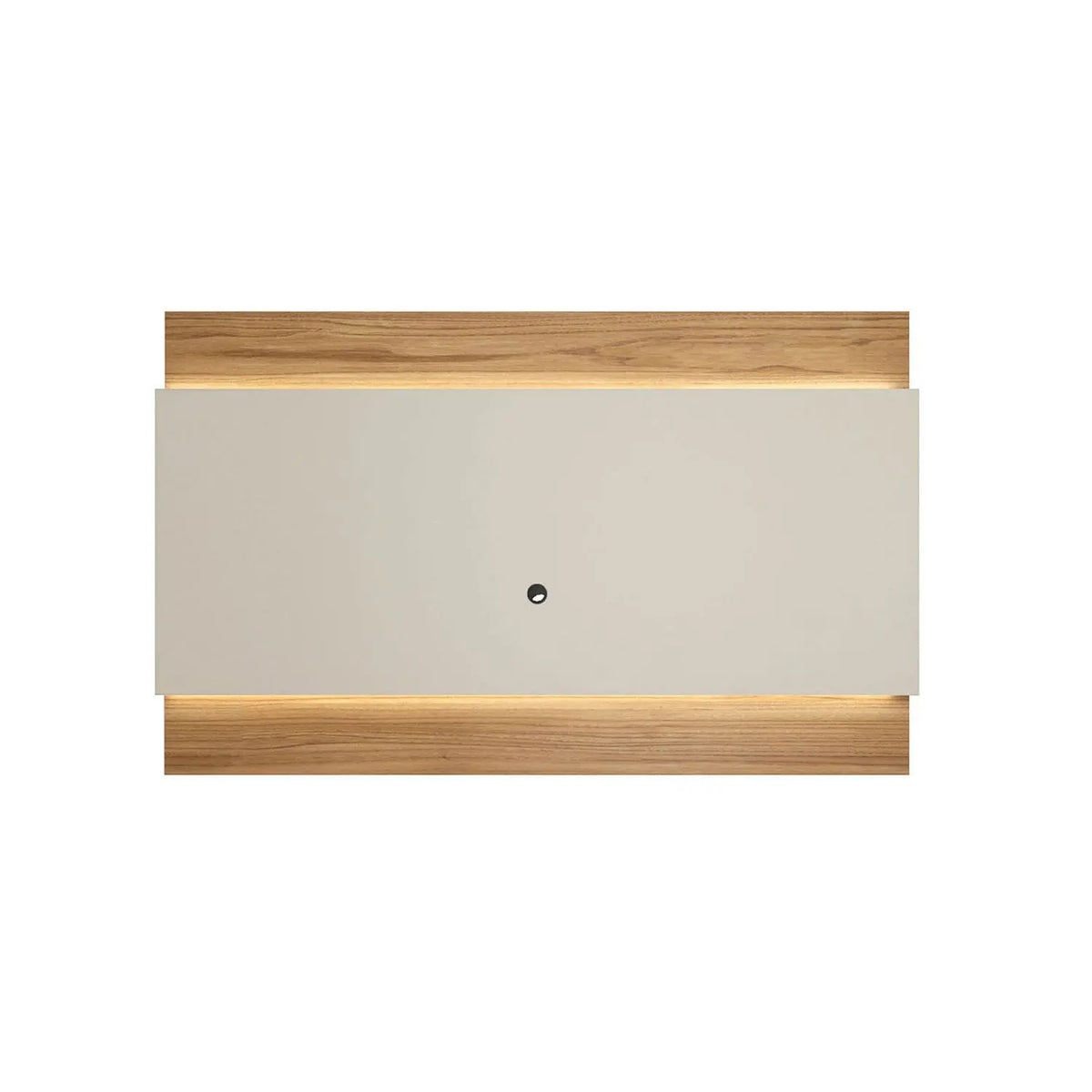 Homedock Painel para TV New Lincoln 217 cm - Cinamomo c/ Off White Fosco Móveis Provincia