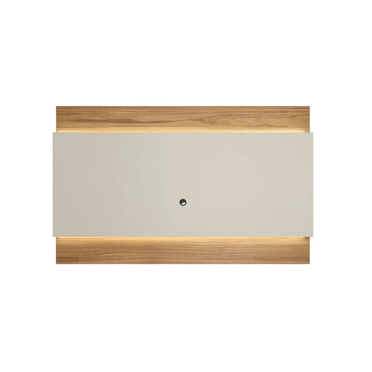 Homedock Painel para TV New Lincoln 217 cm - Cinamomo c/ Off White Fosco Móveis Provincia