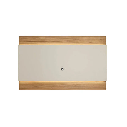 Homedock Painel para TV New Lincoln 217 cm - Cinamomo c/ Off White Fosco Móveis Provincia