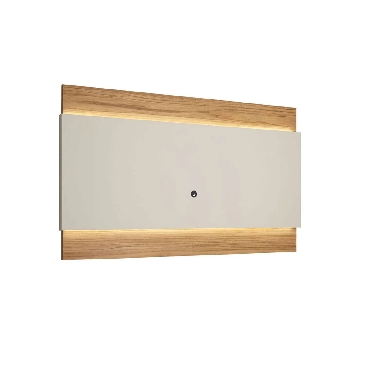 Homedock Painel para TV New Lincoln 217 cm - Cinamomo c/ Off White Fosco Móveis Provincia