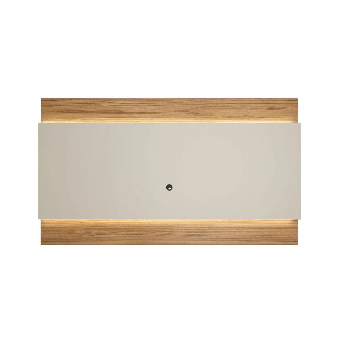 Homedock Painel para TV New Lincoln 240 cm - Cinamomo c/ Off White Fosco Móveis Provincia