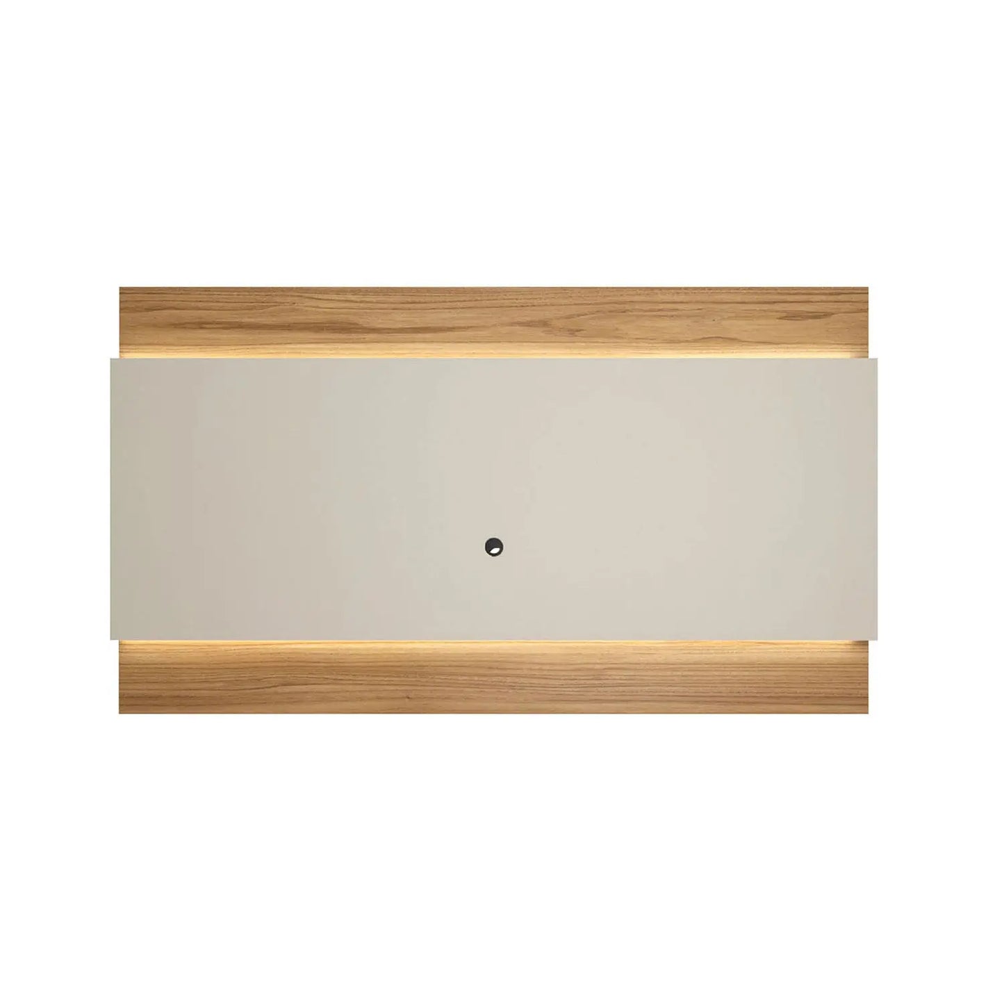 Homedock Painel para TV New Lincoln 240 cm - Cinamomo c/ Off White Fosco Móveis Provincia