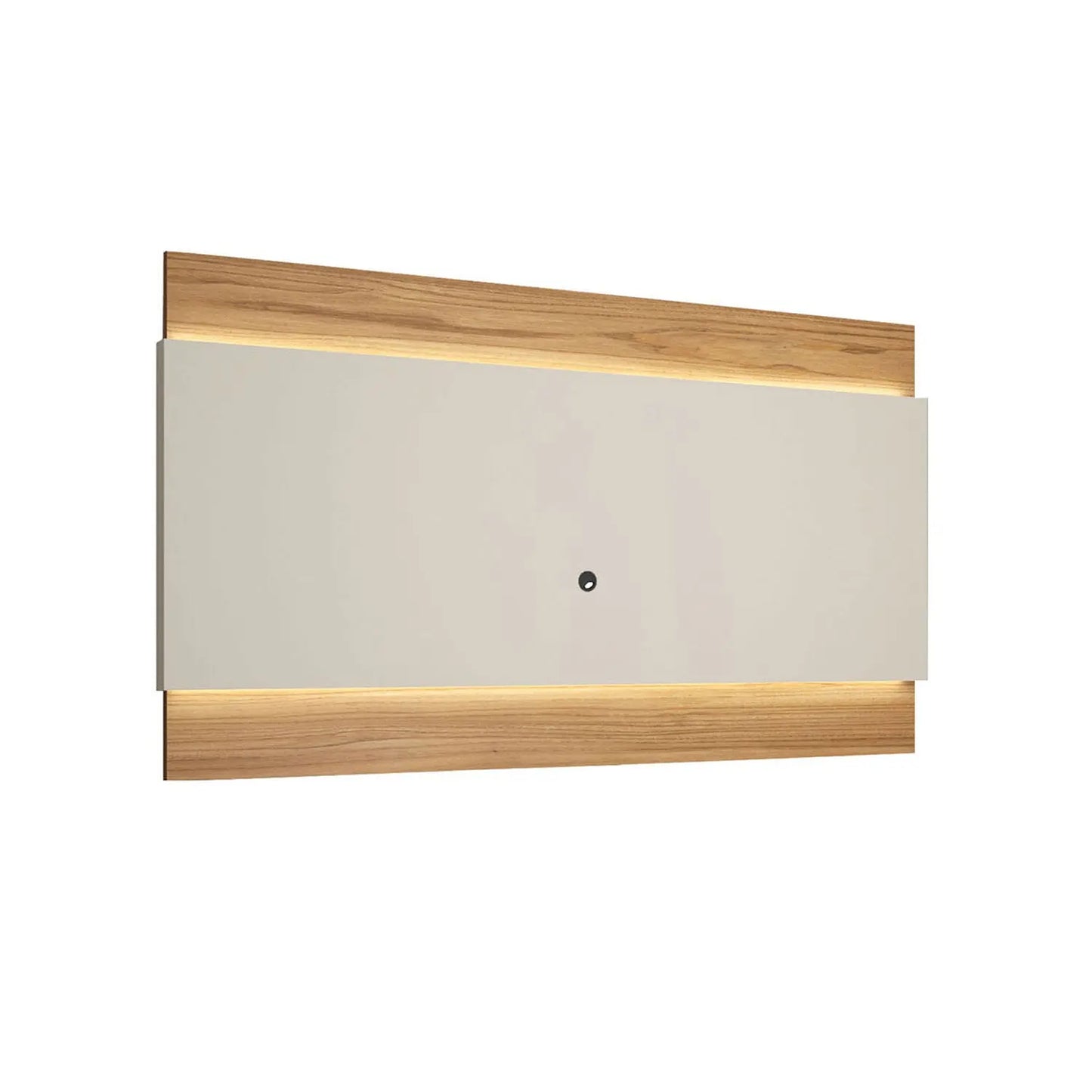 Homedock Painel para TV New Lincoln 240 cm - Cinamomo c/ Off White Fosco Móveis Provincia