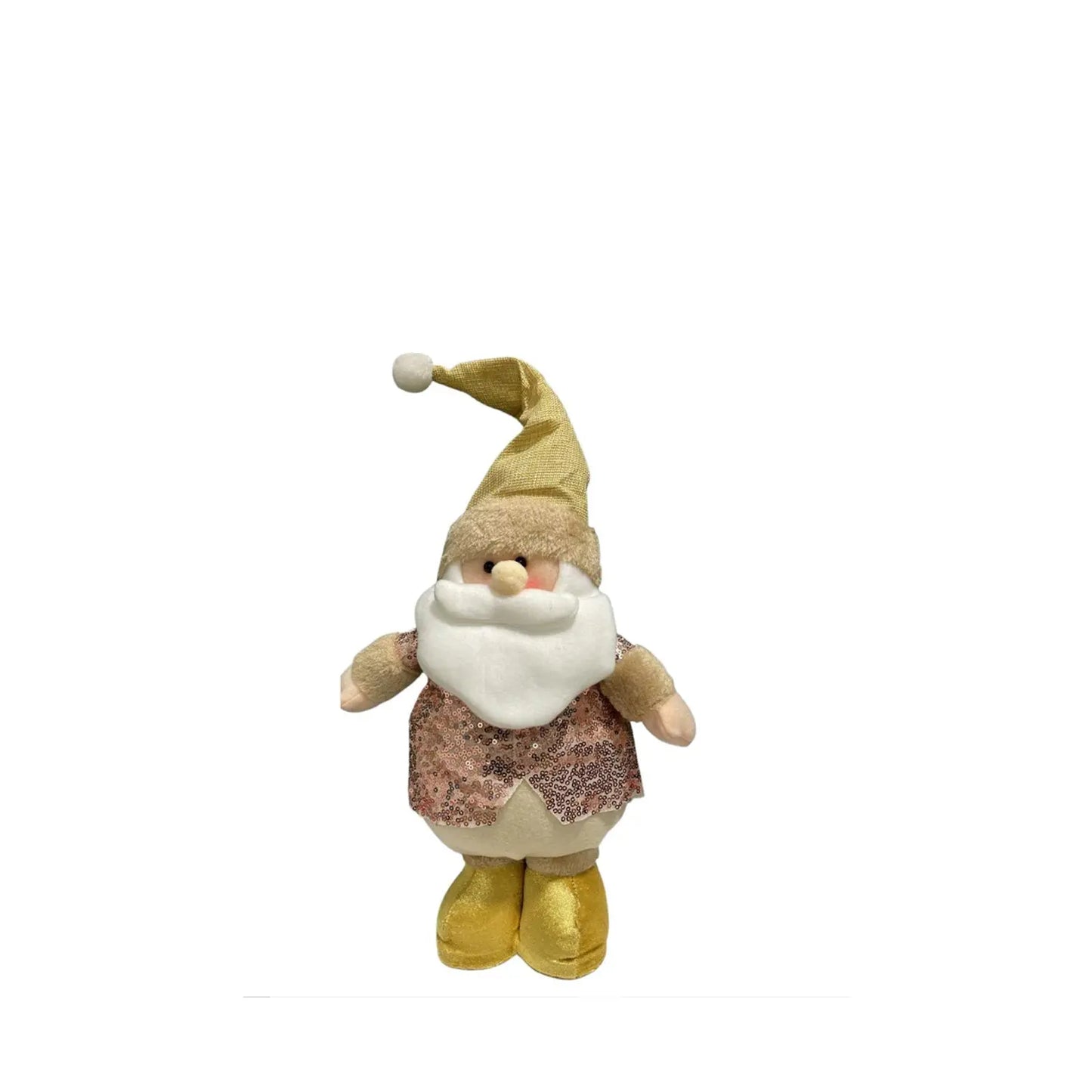 Homedock Papai Noel com Paetê Dourado e Rosé 44 cm MP3