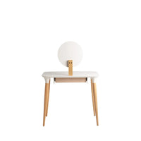 Homedock Penteadeira Drop 90 cm - Cinamomo Off-White Fosco Moveis