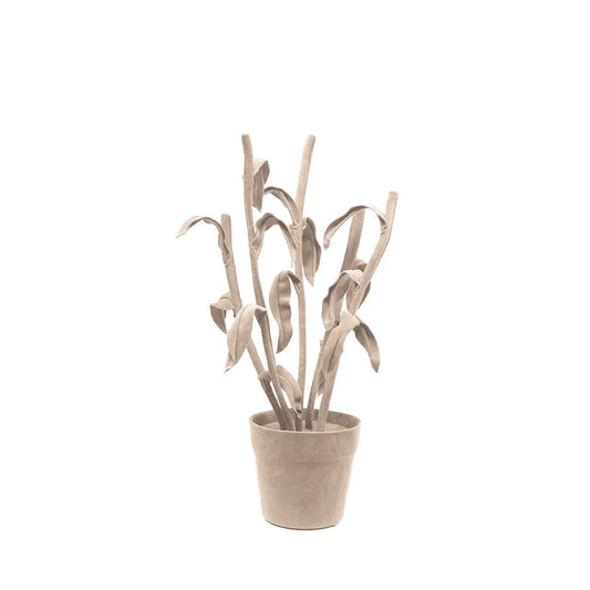 Homedock Planta Artística de Veludo Bambu Fendi 60 cm Vanessa