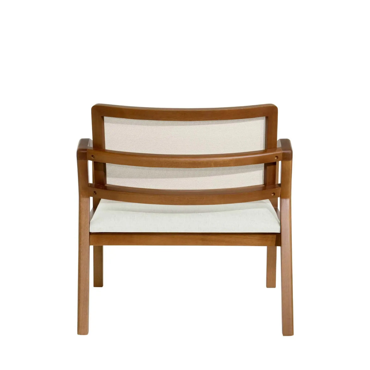 Homedock Poltrona Fit - Linho Off White c/ Natural Carmo