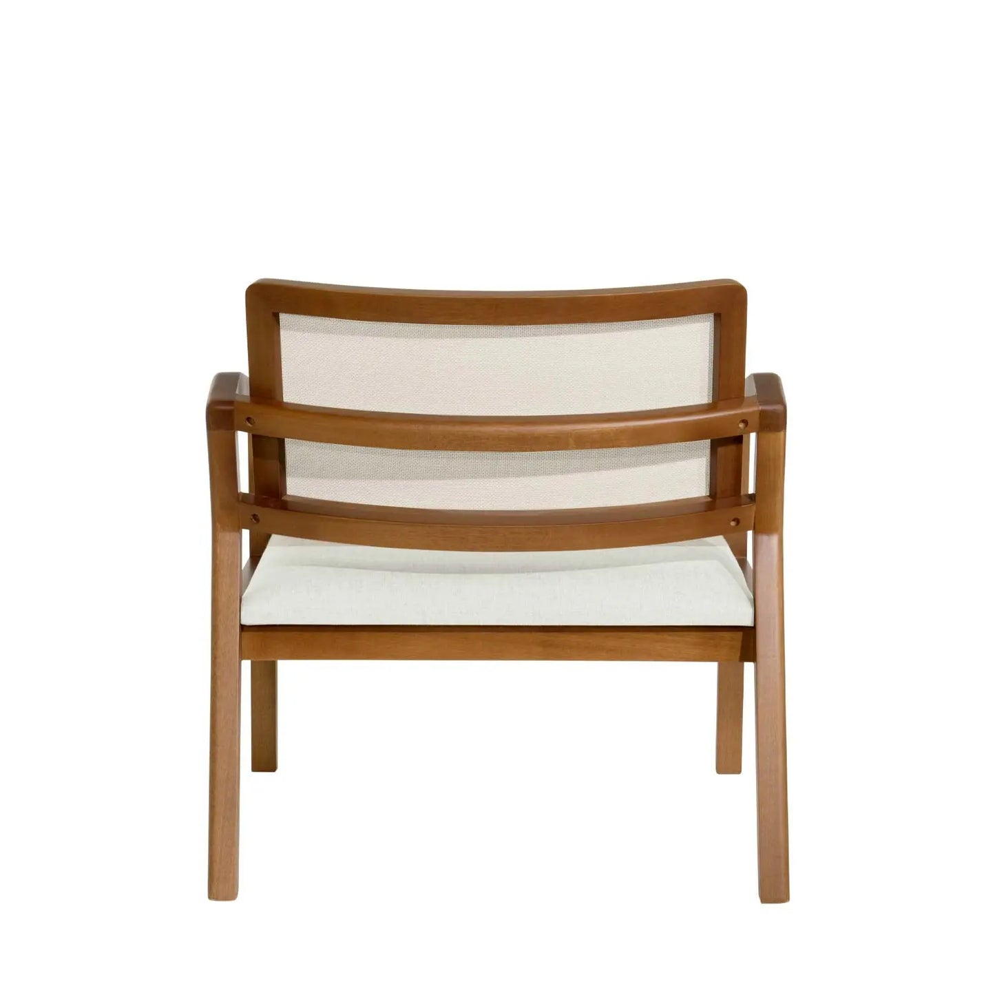Homedock Poltrona Fit - Linho Off White c/ Natural Carmo