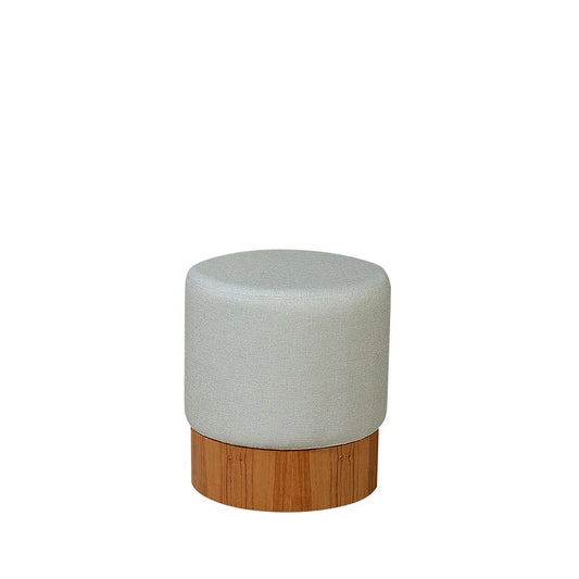 Homedock Puff Ellis 40 cm - Linho Cinza Claro Criativa