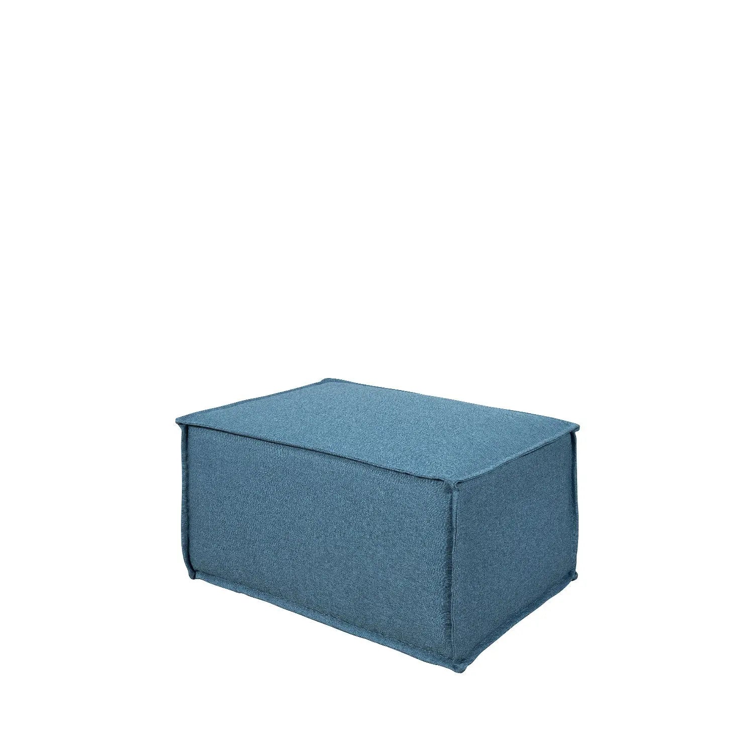 Homedock Puff Modular Freddo 80 cm - Linho Azul Safira Primorflex