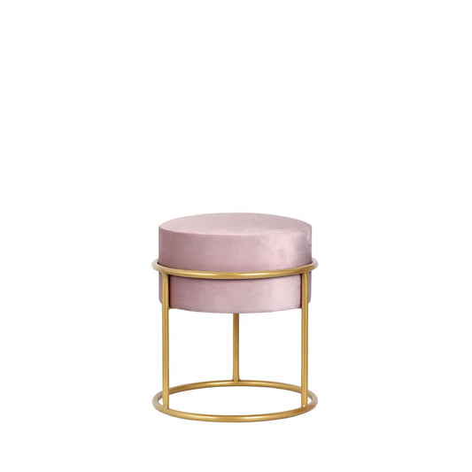 Homedock Puff Pollo Veludo Rosé 38 cm - Dourado Higor