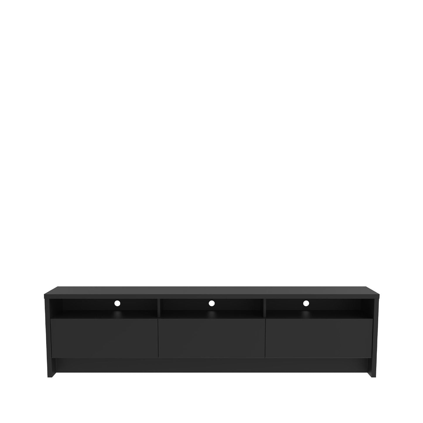 Homedock Rack Aspen 184 cm - Preto Fosco Móveis Província