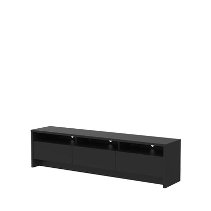 Homedock Rack Aspen 184 cm - Preto Fosco Móveis Província