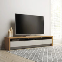 Homedock Rack Colonia 216 cm - Cinamomo c/ Off White Fosco Móveis Provincia