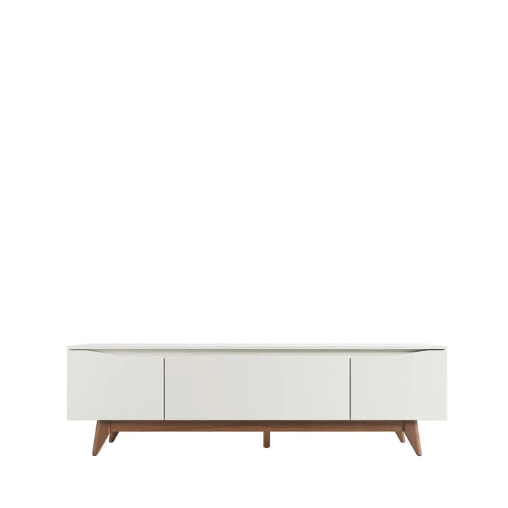 Conjunto Sala de Estar Rack para TV até 75” Flynt - Sofá 6 Lugares com Chaise Lado Esquerdo Mônaco