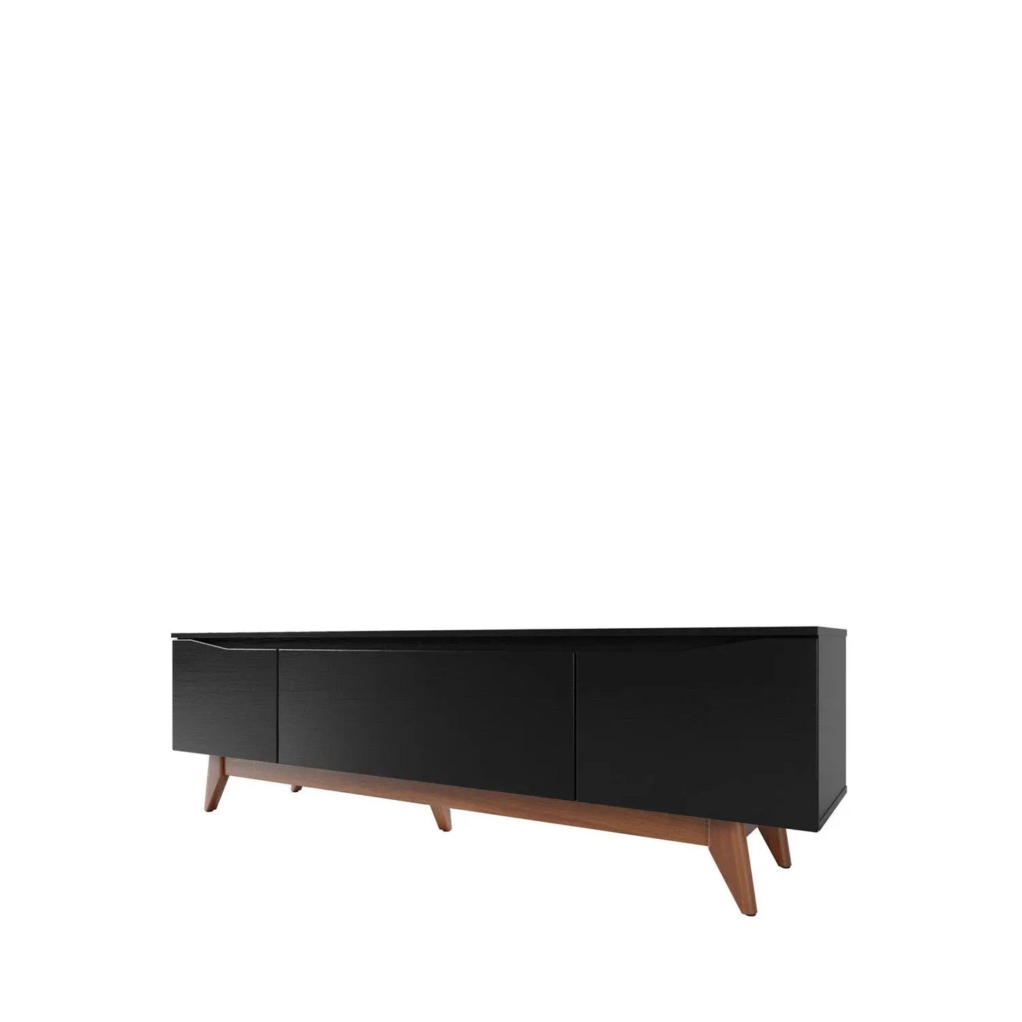 Homedock Rack Flynt 184 cm - Natural c/ Preto Touch Móveis Provincia