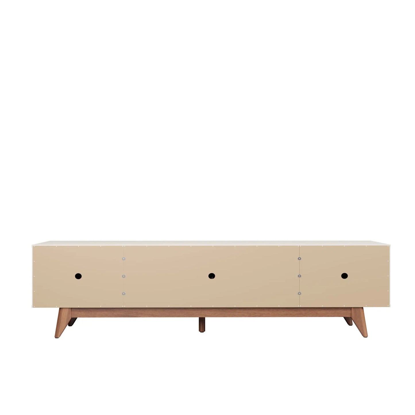 Homedock Rack Flynt 219 cm - Natural c/ Branco Fosco Móveis Provincia