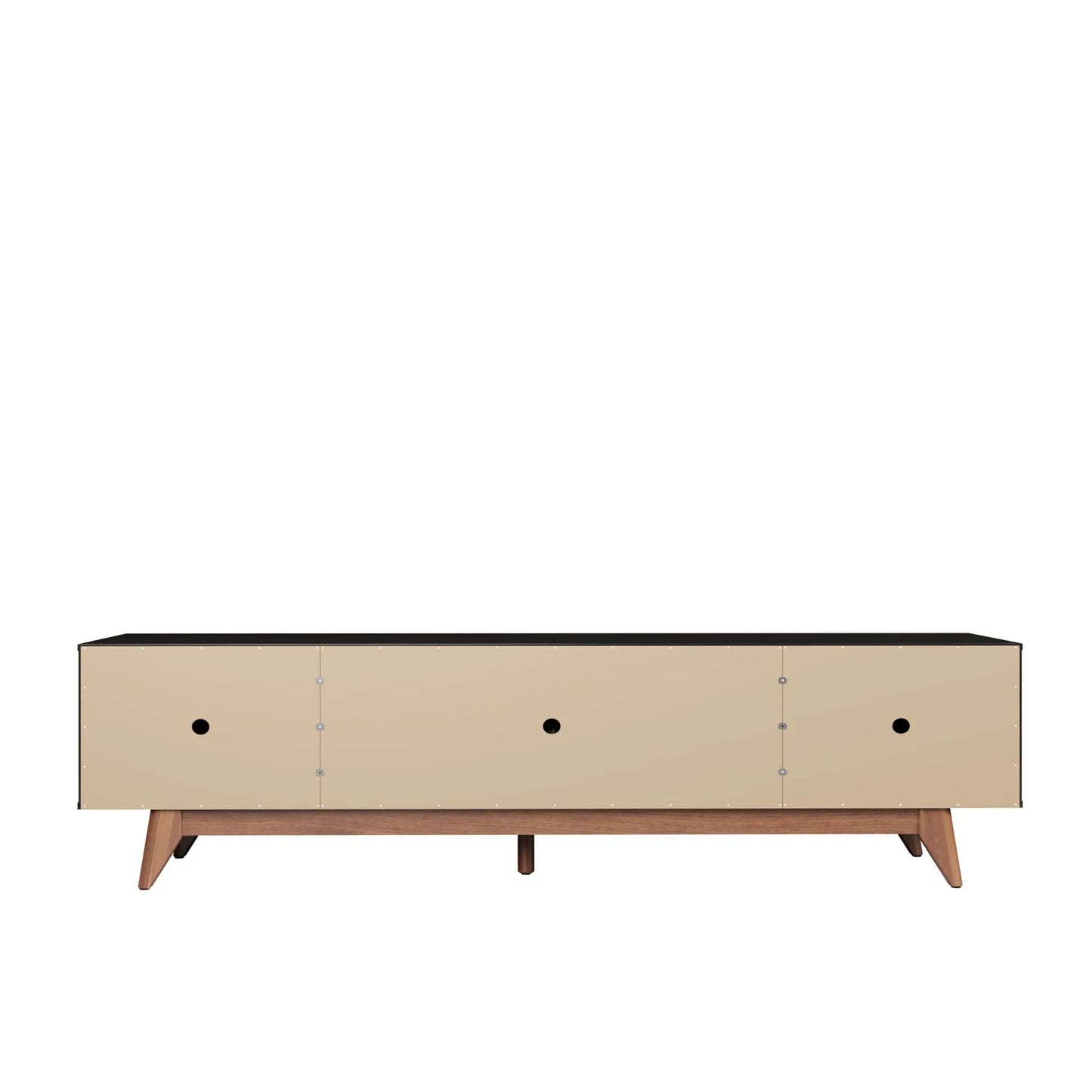Homedock Rack Flynt 219 cm - Natural c/ Preto Touch Móveis Provincia