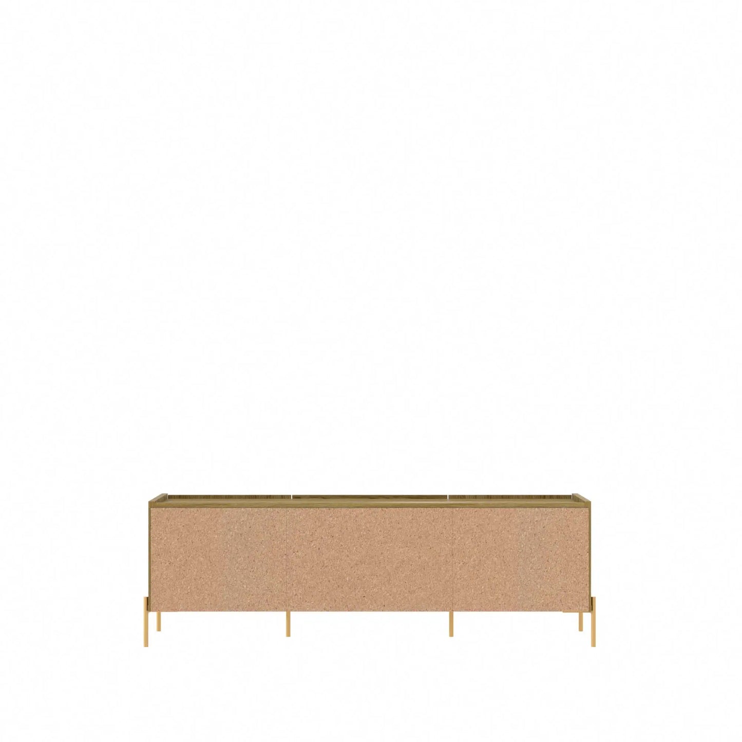 Homedock Rack Jasper 185 cm - Freijó c/ Dourado Móveis Provincia