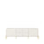 Rack Jasper 185 cm - Off White Fosco c/ Dourado