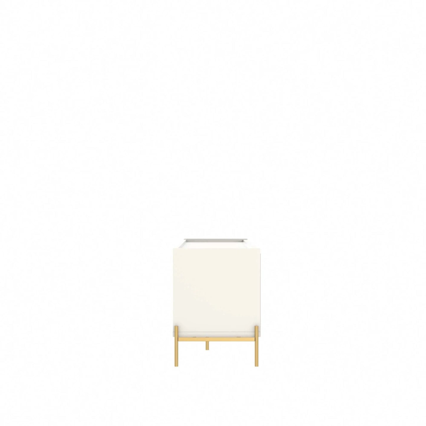 Homedock Rack Jasper 185 cm - Off White Fosco c/ Dourado Móveis Provincia