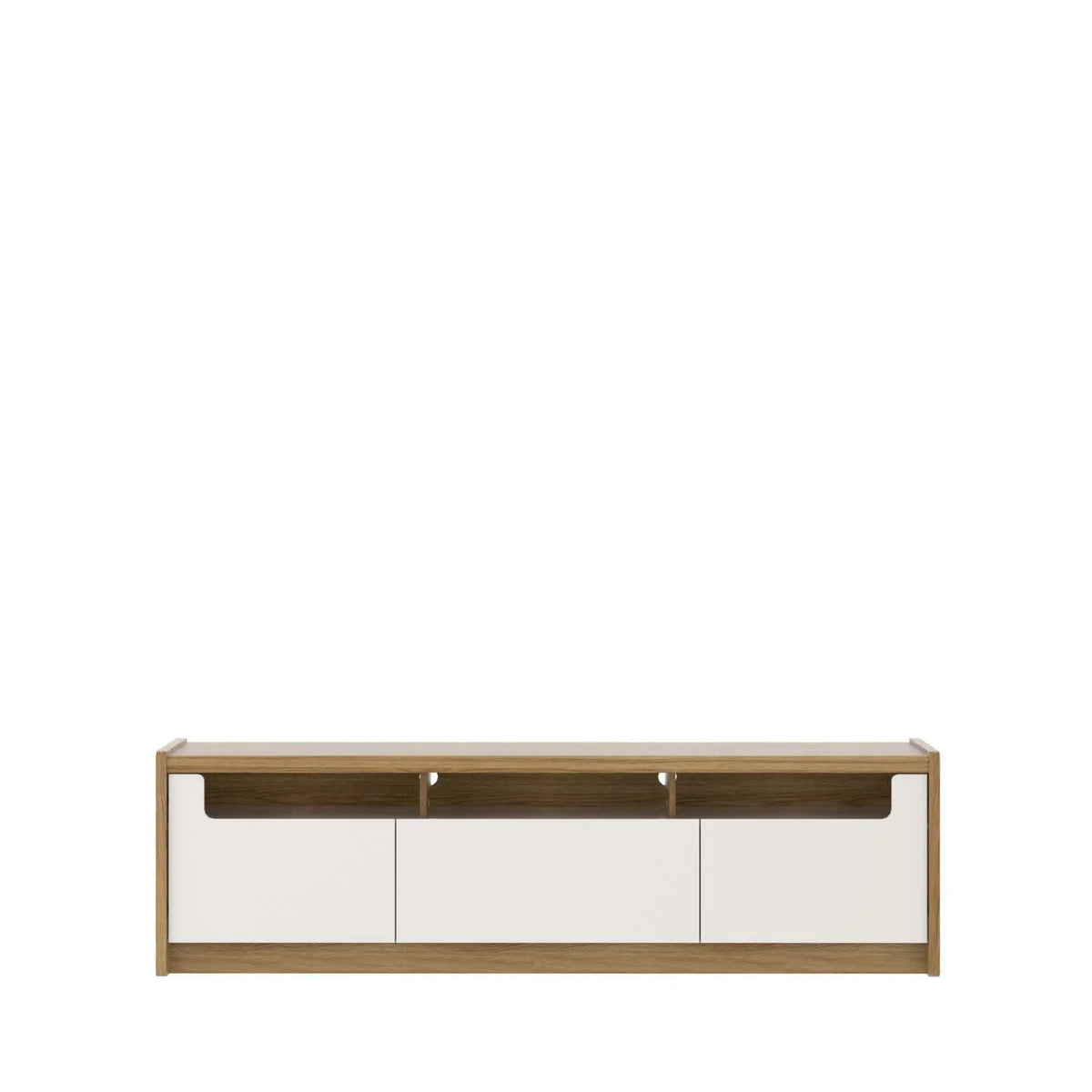 Homedock Rack Oslo 185 cm - Freijó c/ Off White Móveis Provincia