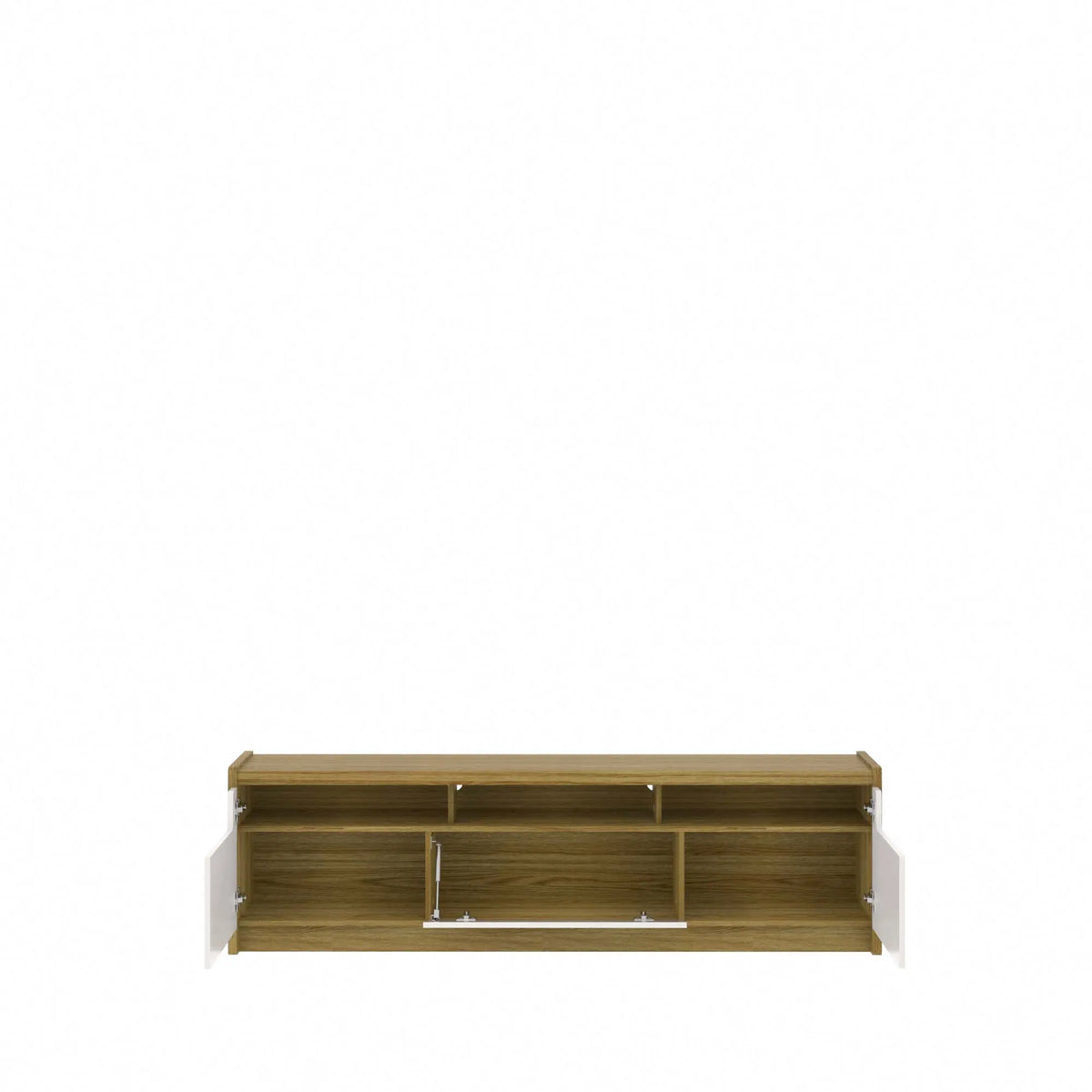 Homedock Rack Oslo 185 cm - Freijó c/ Off White Móveis Provincia