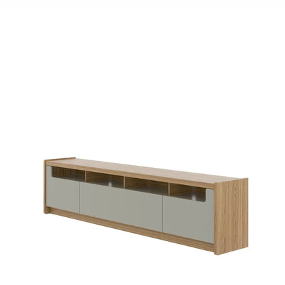 Homedock Rack Oslo 220 cm - Freijó c/ Grigio Móveis Provincia