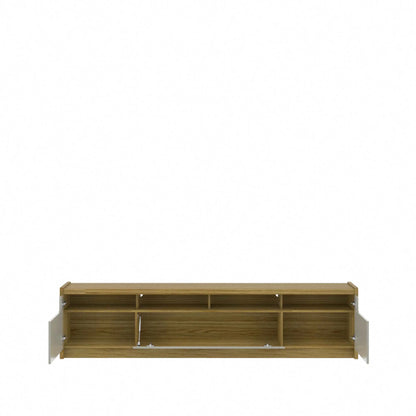 Homedock Rack Oslo 220 cm - Freijó c/ Grigio Móveis Provincia