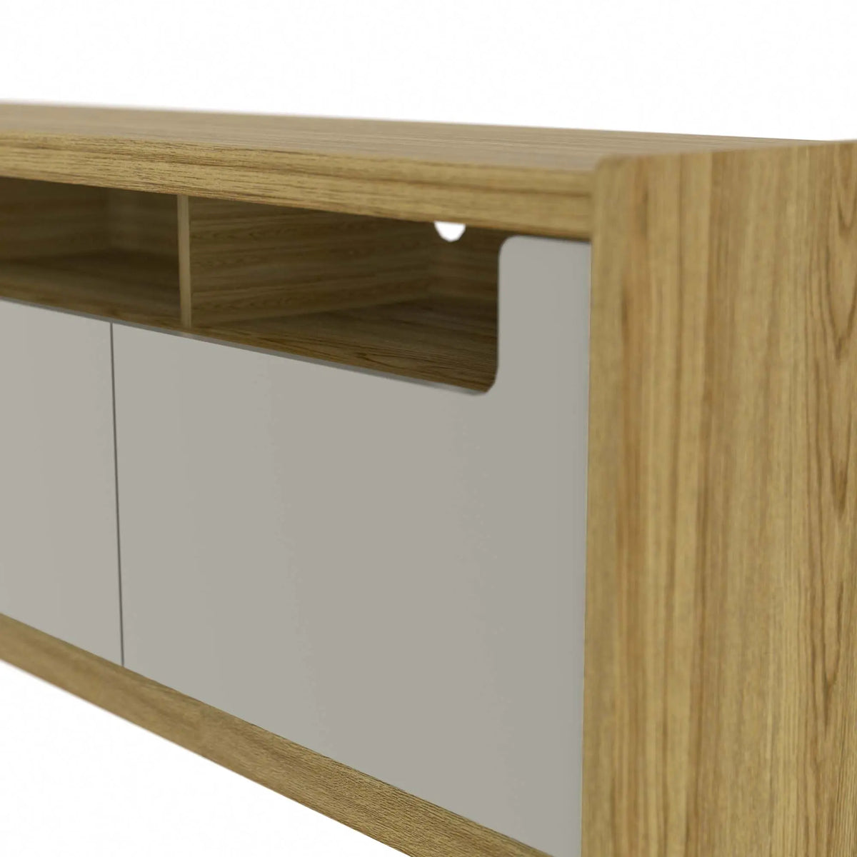 Homedock Rack Oslo 220 cm - Freijó c/ Grigio Móveis Provincia