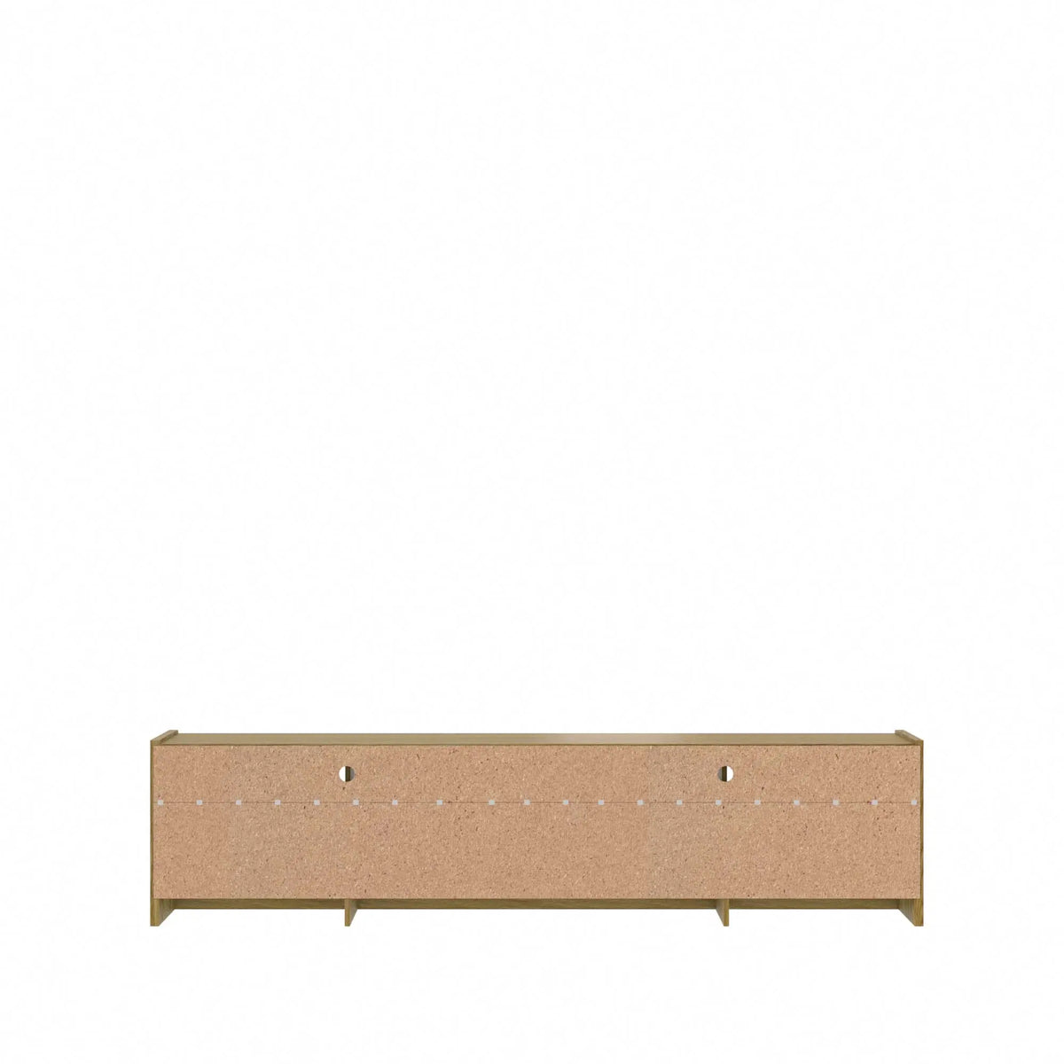 Homedock Rack Oslo 220 cm - Freijó c/ Off White Móveis Provincia