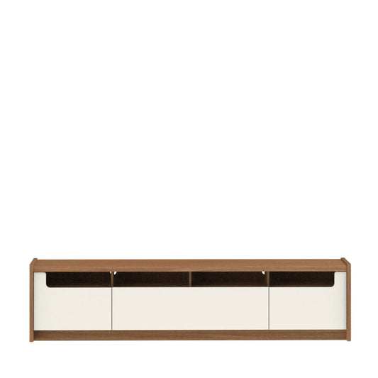 Homedock Rack Oslo 220 cm - Natural c/ Off White Gloss Móveis Província