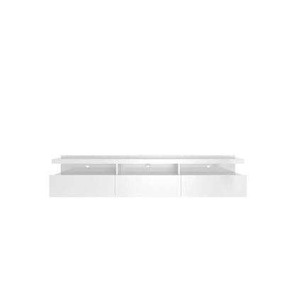 Homedock Rack Suspenso Horizon 181 cm - Branco Brilho Móveis Provincia