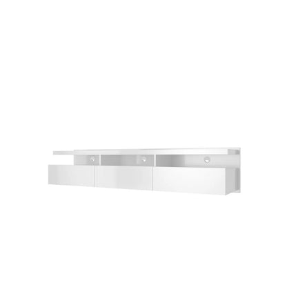 Homedock Rack Suspenso Horizon 181 cm - Branco Brilho Móveis Provincia