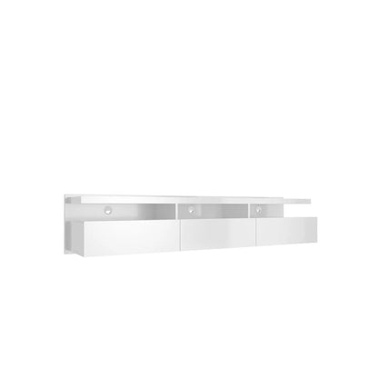 Homedock Rack Suspenso Horizon 181 cm - Branco Brilho Móveis Provincia