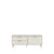 Rack Yves 135 cm - Off White Fosco c/ Dourado