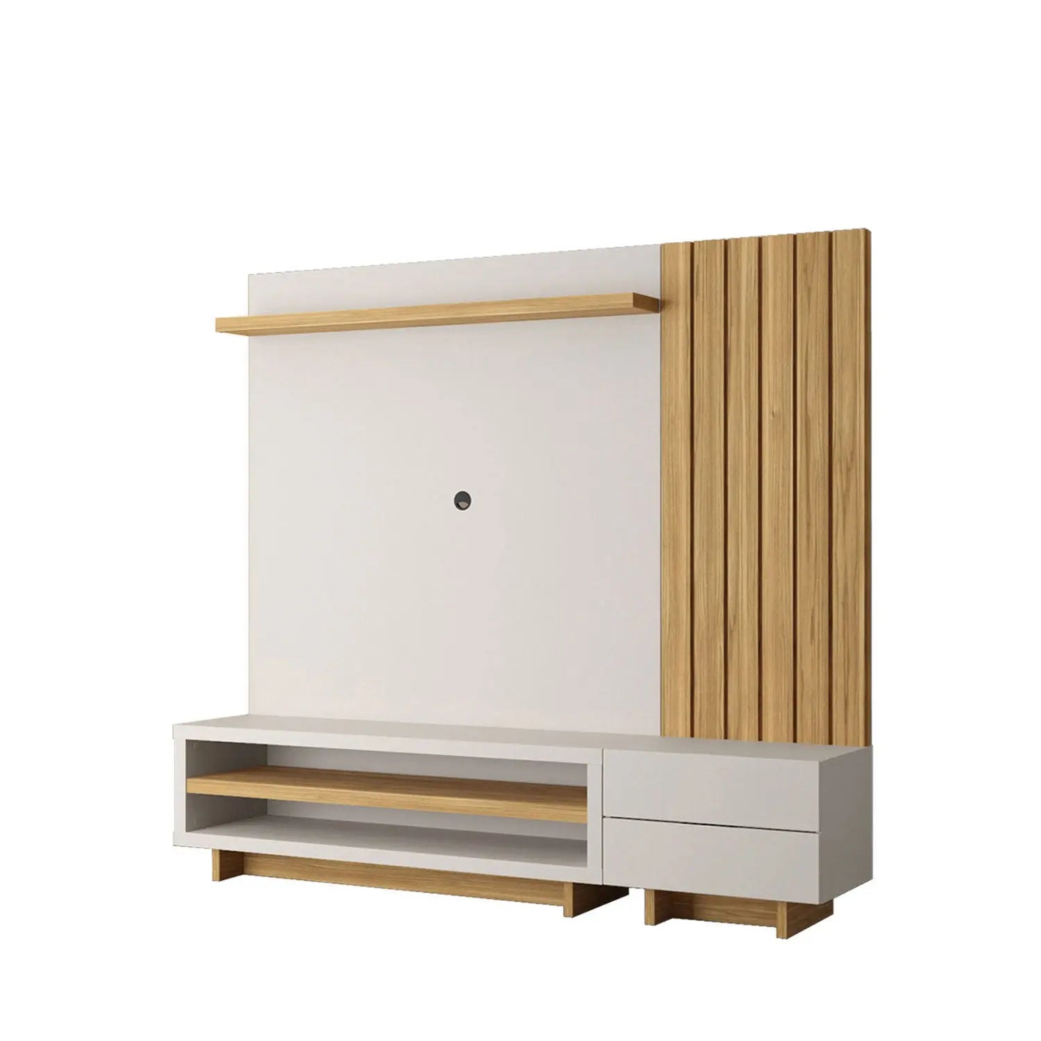 Homedock Rack com Painel Ivar Cinamomo c/ Off White Fosco 190 cm Moveis