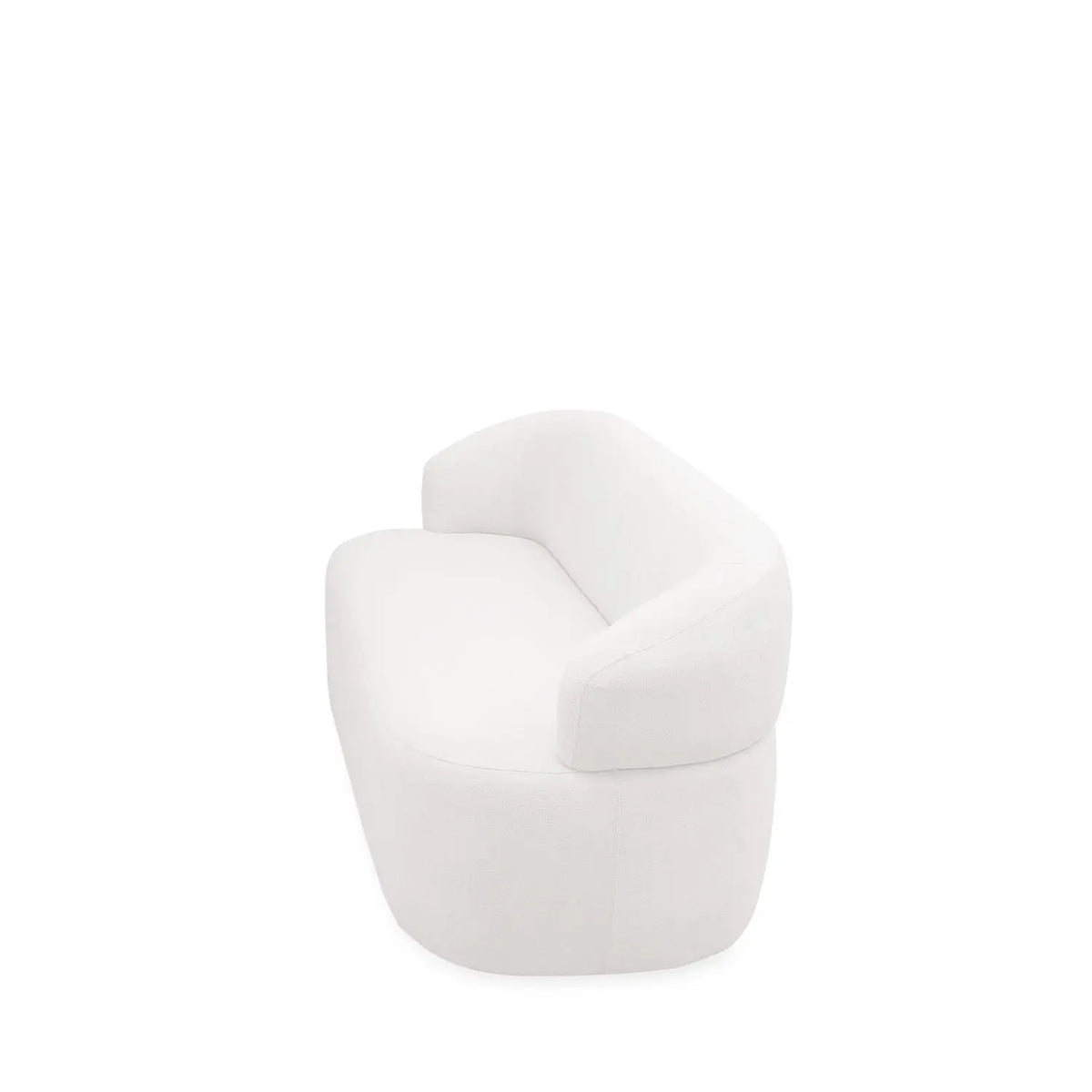 Homedock Sofá 2 Lugares Nicasia 140 cm - Bouclê Off White Ferguille Estofados