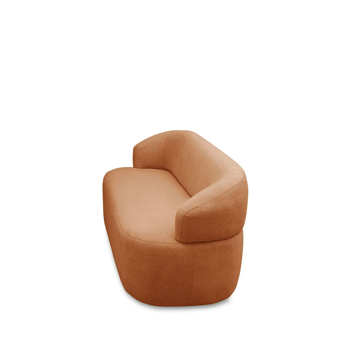 Homedock Sofá 2 Lugares Nicasia 140 cm - Bouclê Terracota Ferguille Estofados