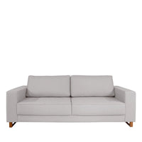 Homedock Sofá Madrid 218 cm  Linho Trama Cinza Primorflex