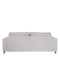 Homedock Sofá Madrid 218 cm  Linho Trama Cinza Primorflex
