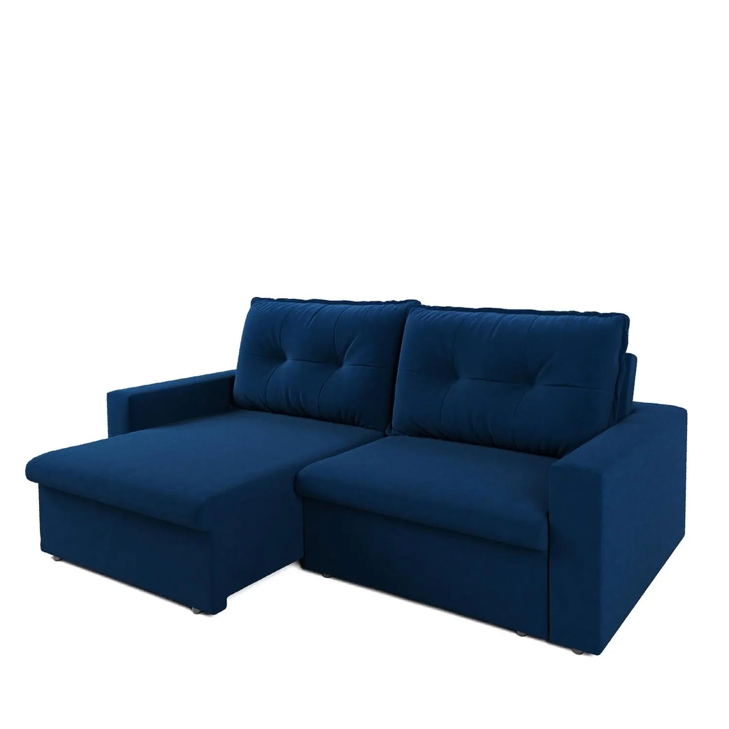 Homedock Sofá Retrátil Jones 180 cm - Suede Azul Marinho Mundo