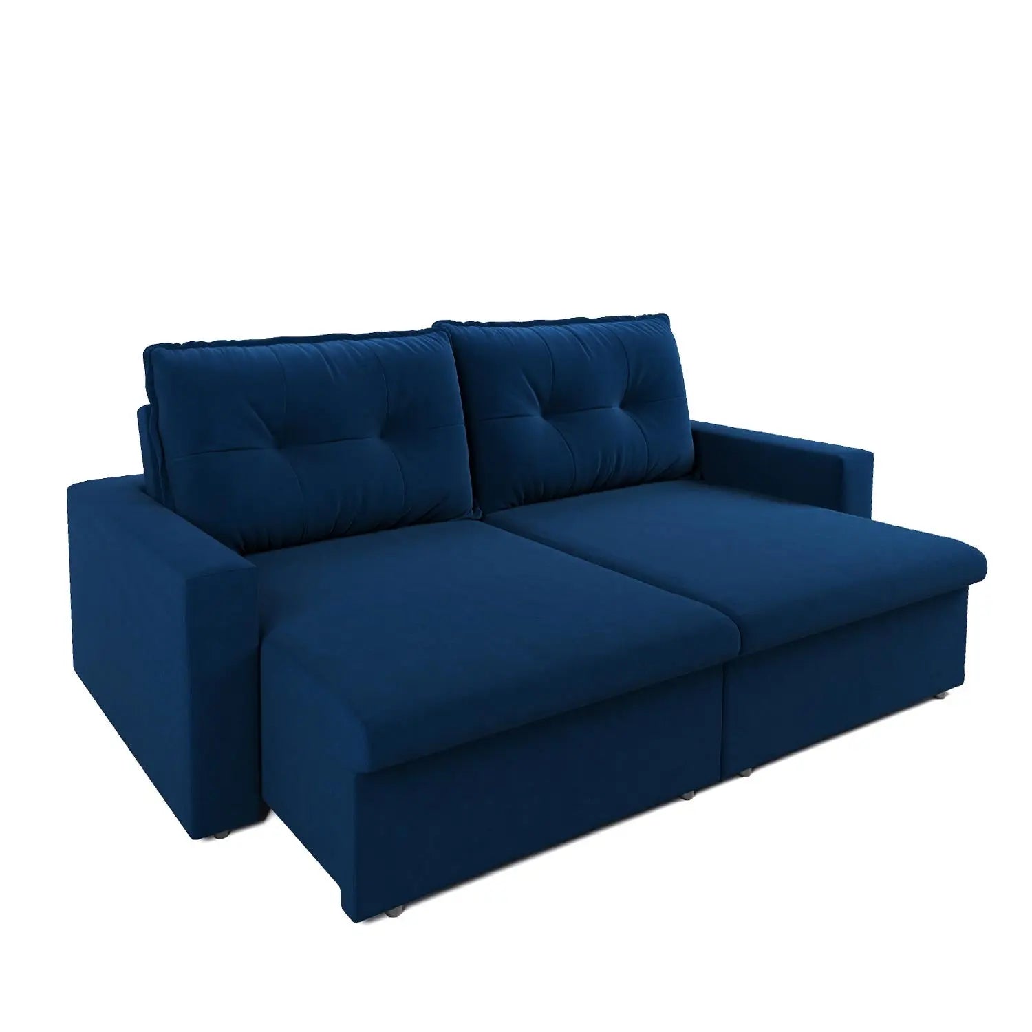 Homedock Sofá Retrátil Jones 180 cm - Suede Azul Marinho Mundo