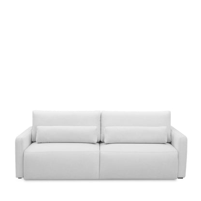 Homedock Sofá Retrátil e Reclinável 4 Lugares Raver 240 cm - Linho Off White Ferguille Estofados